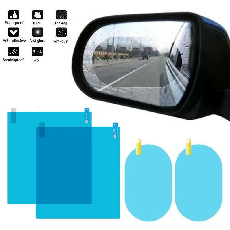 

auto accessories new 4Pcs/set Car Side Window Protective Film Anti-glare waterproof Anti-fog Membrane 200*175MM 95*135MM
