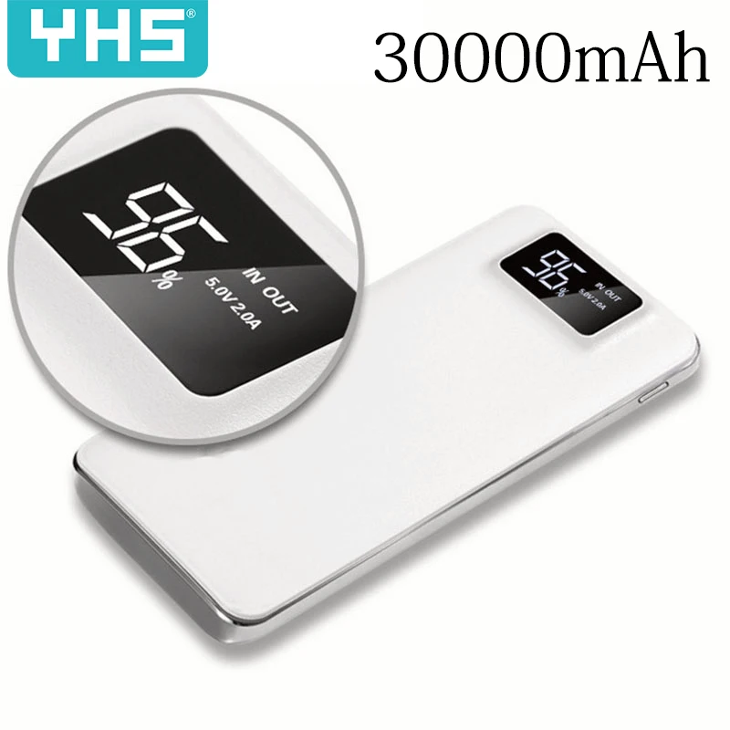 

2019 NEW Power Bank 30000mAh For Xiaomi Mi 2 USB PowerBank Portable Charger External Battery Poverbank For iPhone 7 6 5 4 X 8