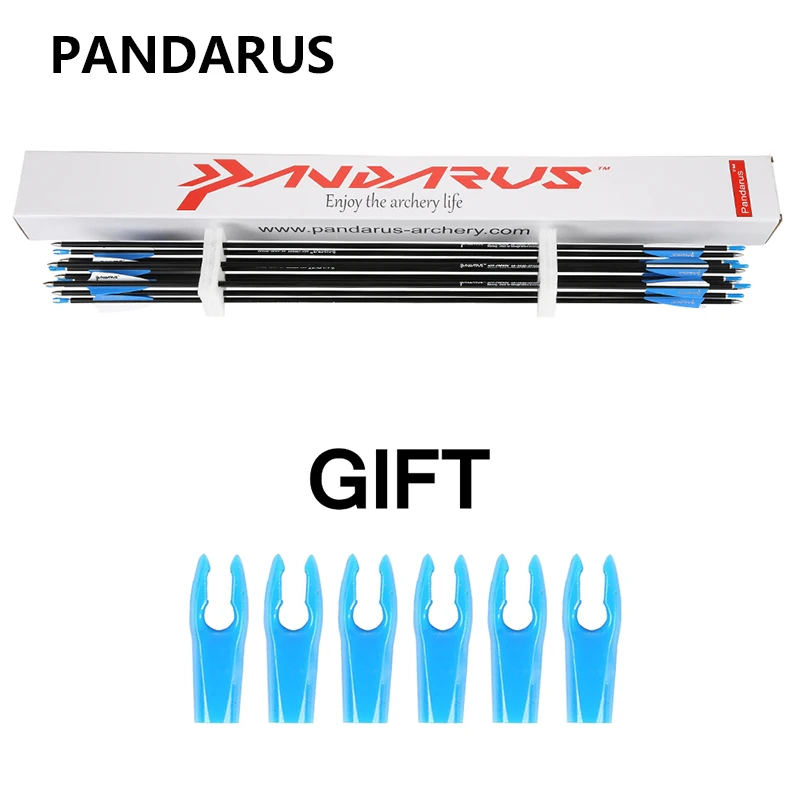 PANDARUS 28/30 дюймовые карбоновые стрелы для стрельбы из лука позвоночника 1200