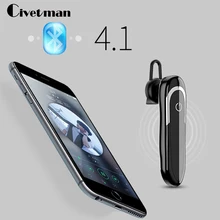 Civetman Hands-free Wireless Bluetooth Earphone Bluetooth Headset Headphones Earbud with Microphone Earphone Case for Phone PC