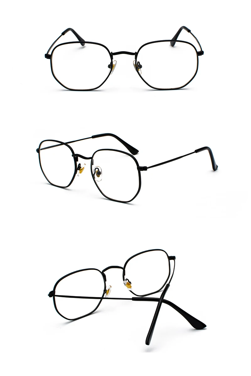 square eyeglasses frame for women clear lens detail (4)