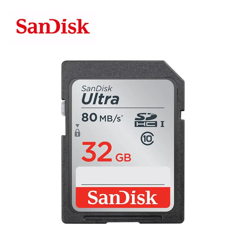 Карта памяти SanDisk Ultra 32 ГБ 16 64 класс 10 SDHC SDXC SD-карта 128 80 МБ/с./с для камеры