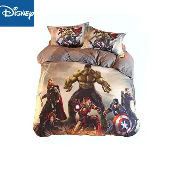 

Marvel comforter bedding sets double size duvet covers for boys single bedspread bed linen 4/5pcs children home textile hot sale