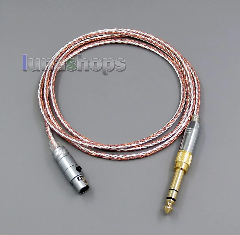 

LN005424 800 Wire Silver + OCC Alloy Earphone Cable For AK G Q701 K702 K271s 240s K271 K272 K240 K141 K171 K181 K26