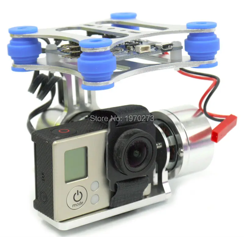 

CNC 2 Axis Metal Brushless Gimbal FPV Quadcopter BGC w/ Controller for GoPro 3 Camera Walkera X350 Pro