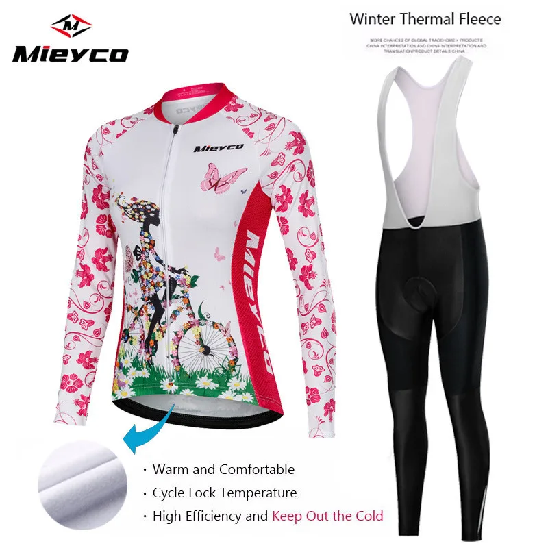 Женские Зимние флисовые велосипедные комплекты для велоспорта, костюмы, теплая куртка для верховой езды для девочек, брюки, комбинезон, короткая одежда, спортивная одежда