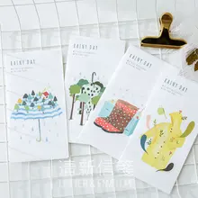 Сезон дождей серии 24 с буквами на листе бумага+ 12 шт. конверты акварель набор для писем записи офисные и школьные принадлежности