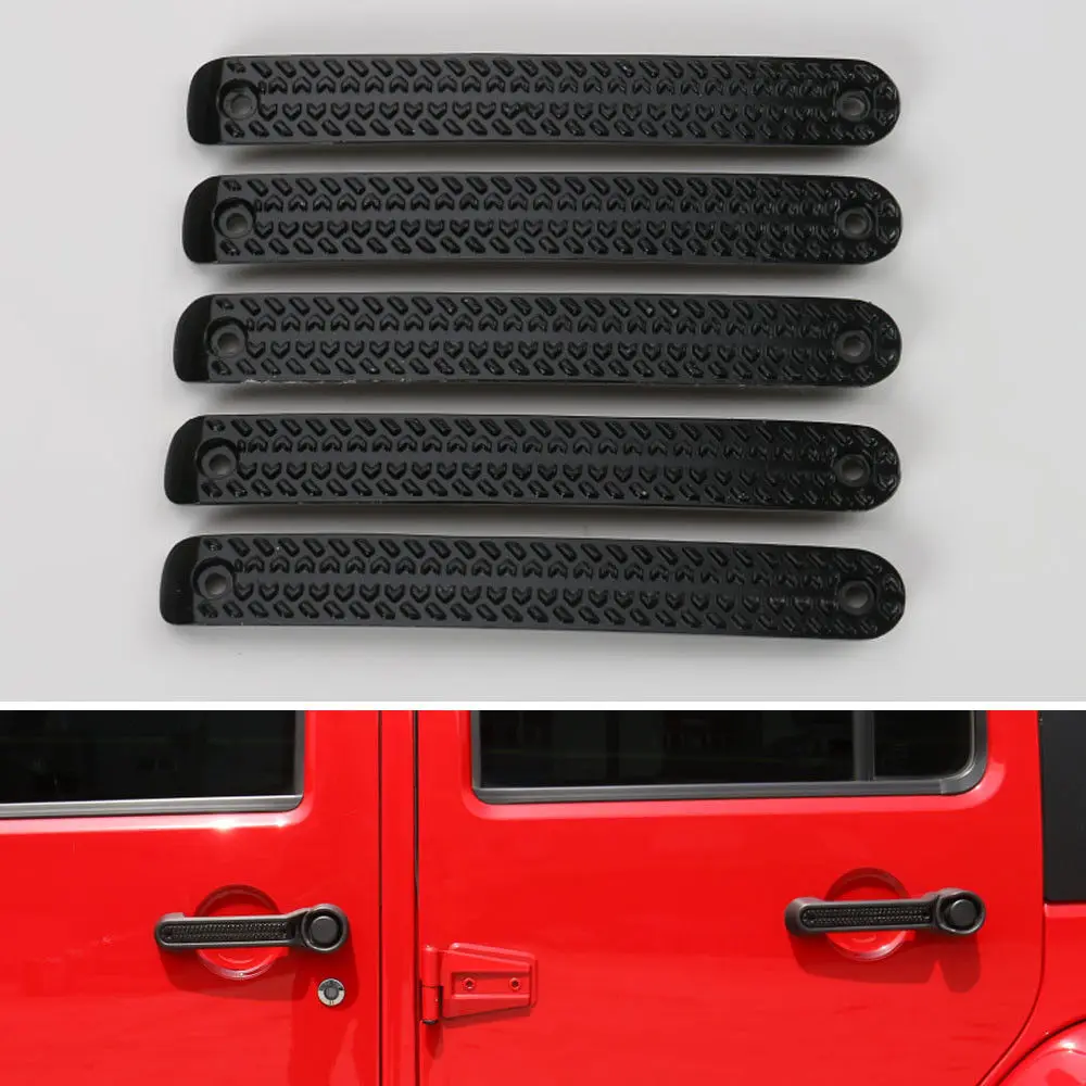 

BBQ@FUKA New Car Moulding Strip Door Handle Strip Cover Trim 4 Door Fit For Jeep Wrangler 2008-16