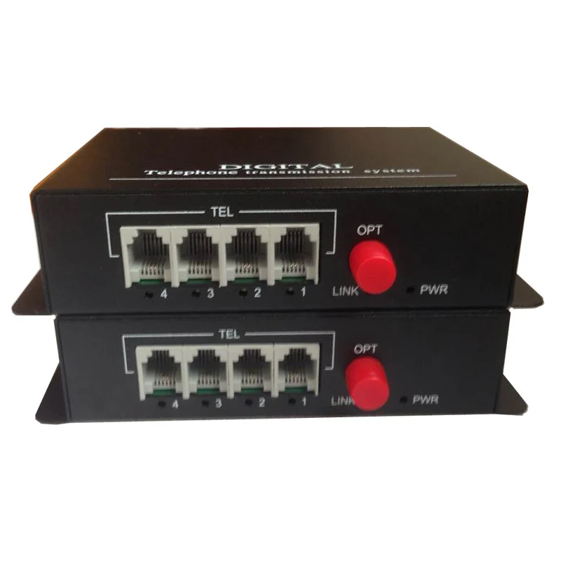 

High quality 4 Channel PCM Voice Telephone fiber optical media converter 1Pair -FC,single mode 20Km