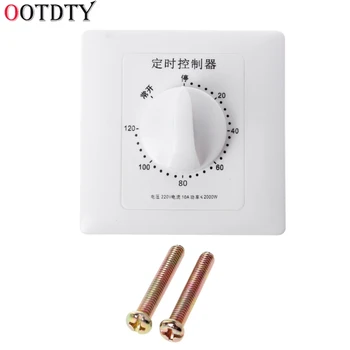 

OOTDTY AC 220V Timer Switch Control Pump Mechanical Countdown Control Interruptor 30/60/120 Minutes
