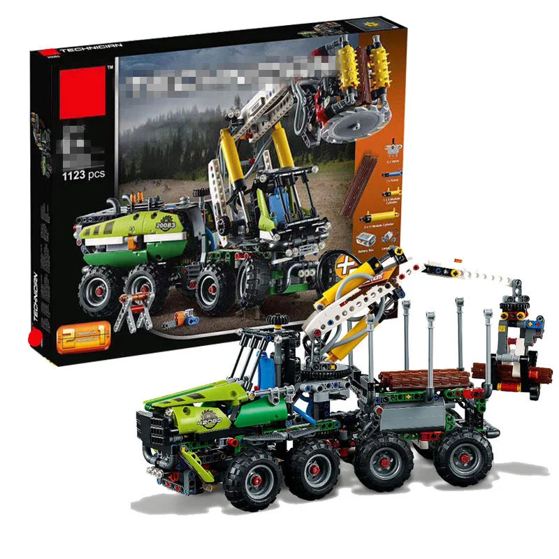 

Technic Series model Building kit 20083 Compatible 42080 Harvester Forestry Machine Block Brick Educational With Battery