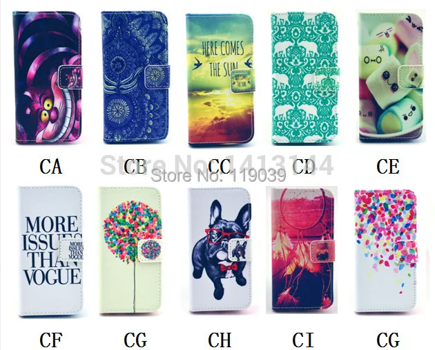 Case For Samsung Galaxy Note 4 IV New Cartoon Abstract Pattern Flip 