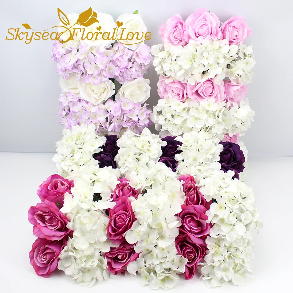 Wedding Background Arch Flower Row Artificial Flower Wall Decoration