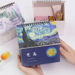 2019 календарь складной дом Настольный календарь Бумага Креативный Настольный ящик для хранения 14,5*11,5*15 см