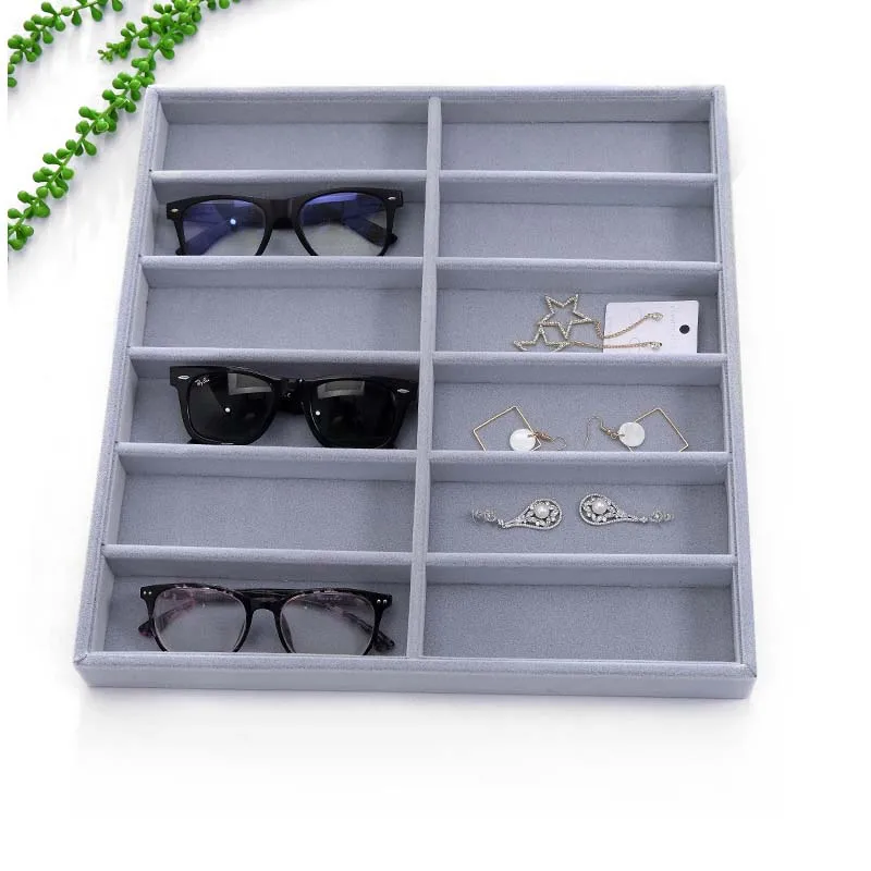 

HUNYOO NEW 12 Controls Sunglasses box Spectacles Organizer Glasses Case box Sunglasses Storage box