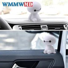 Мультфильм робот Baymax качающаяся голова фигурка автомобиля украшения авто интерьерные украшения большие куклы героев, игрушки автомобиль-Стайлинг Аксессуары