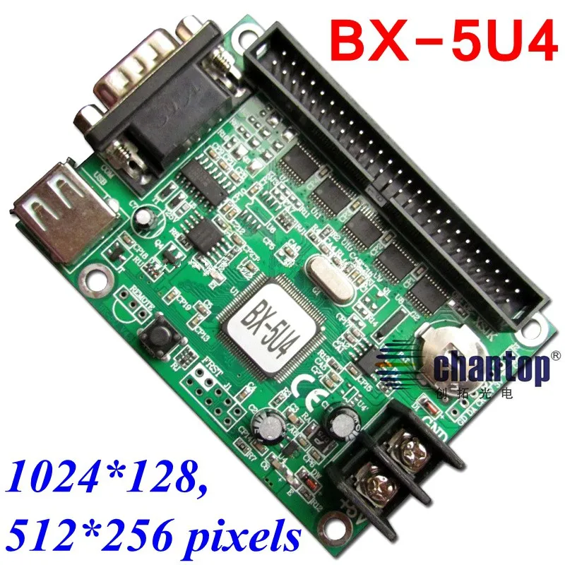 

BX-5U4 large area 128k pixels support USB + serial port single&Two color Display drive board LED controller card