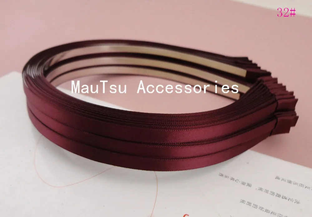 50 шт. сатиновая лента для волос 5 мм|hair headband|metal hairheadband for hair |