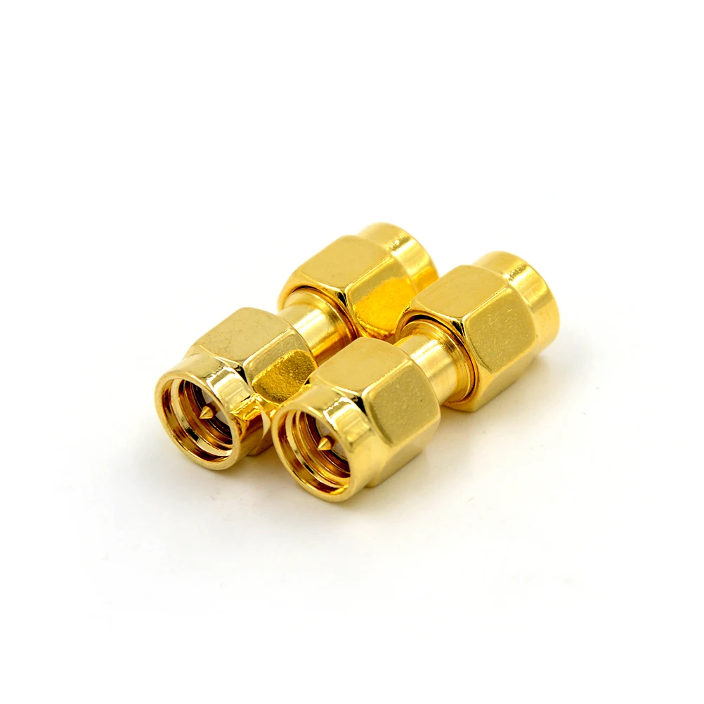

ZLinKJ 2x SMA Male to SMA Male Plug in series RF Coaxial Adapter Connector
