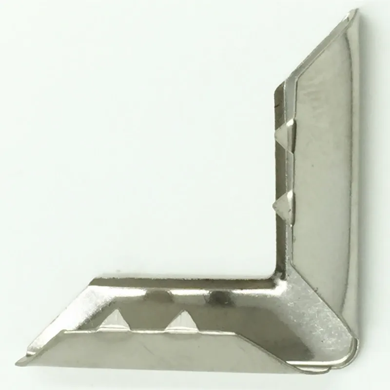 50Pcs Silver Tone Angle Book Menus Albums Folders Metal Corners DIY Crafts Scrapbook Hardware Protectors 43x31mm Jewelry Findings
