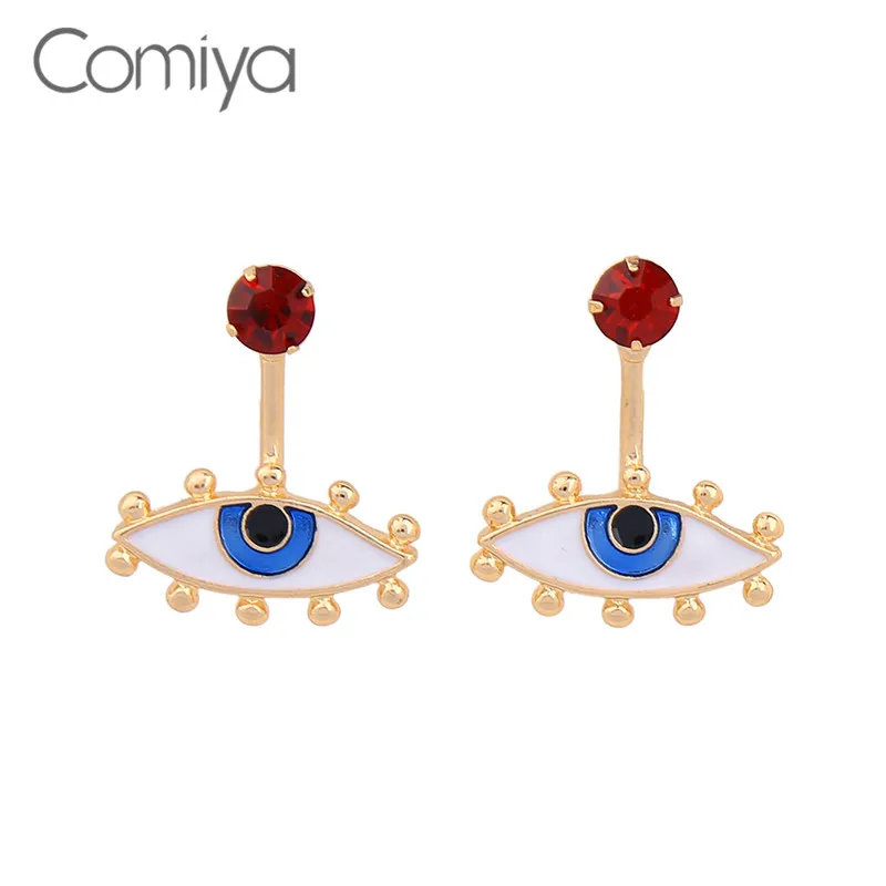 

Comiya Big Eye Pendant Brincos Boucle D'oreille Fashion Big Gold Color Zinc Alloy Feminino Jewelry Bijoux Acrylic Drop Earrings