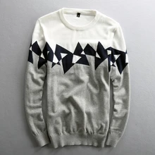 Зимние вязаные свитера мужские хлопковые теплые пуловеры Slim Fit o-образным вырезом Повседневные вязаные свитера Мужская и женская одежда трикотаж WY132