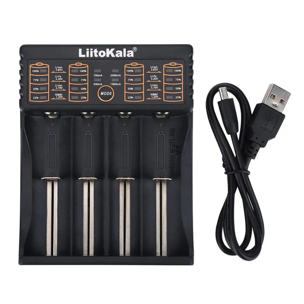 lithium battery chargers LiitoKala Lii-PD4 Lii-PL4 lii-S2 lii-S4 lii-402 lii-202 lii-S8 lii-S6 battery Charger  18650 26650 21700 lithium NiMH battery smart hand ring watch charger