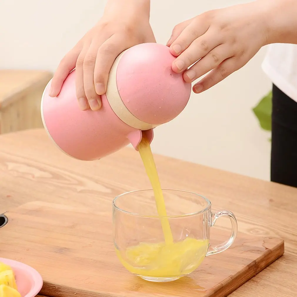 Творческий Оранжевый принт с лимонами, соковыжималка для цитрусовых Портативный многофункциональная бытовая ручная соковыжималка бутылки