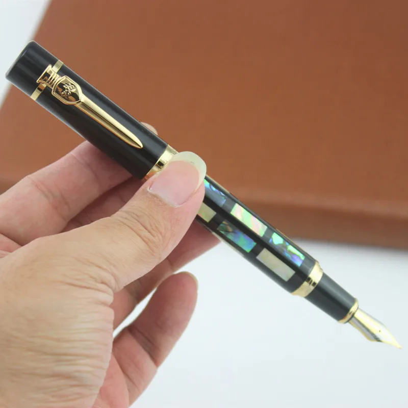 JinHao 650 или 8802 авторучка Роскошная оболочка резьба F перо для каллиграфии