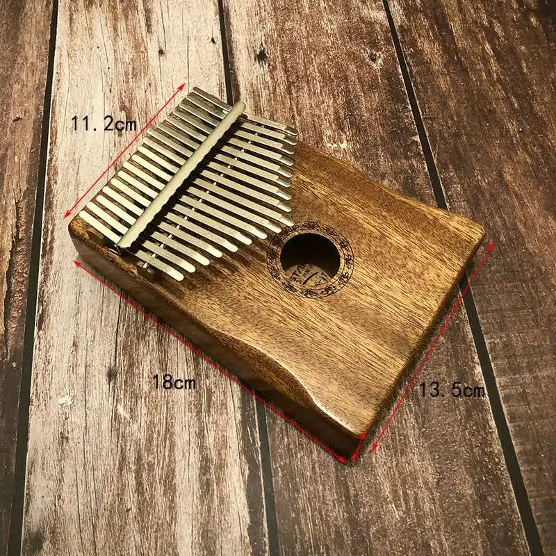 Акустическая клавиатура из красного дерева Mbira с 17 клавишами