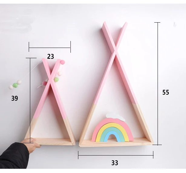 Cena Nordic przedszkole drewniany X wiszący stojak do przechowywania dla dzieci wystrój pokoju trzeba złożyć samemu wystrój pokoju dziecięcego drewniana półka wieszak ścienny