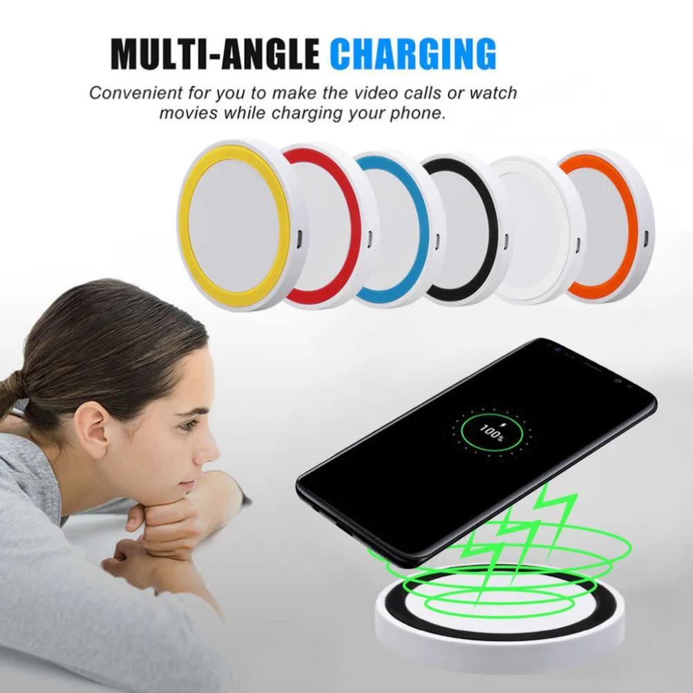 

New Develop Portable Qi Wireless Power Charger Charging Pad For Samsung Galaxy S9/S9 Plus quick charger free Shipping