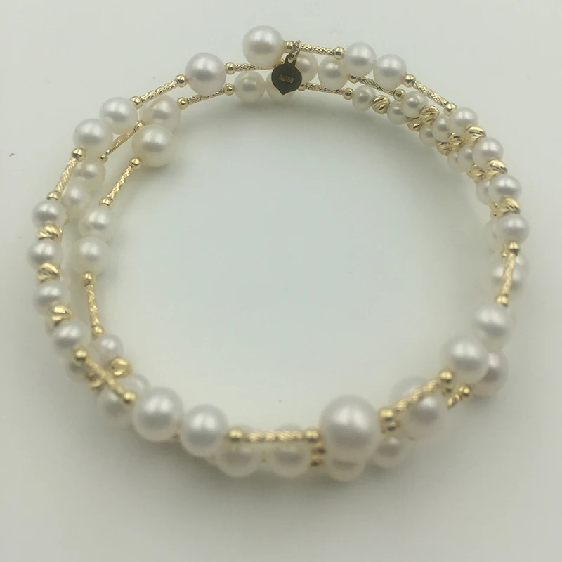 SL18K10023 18K  AU750 Gold bracelet bangles (9)