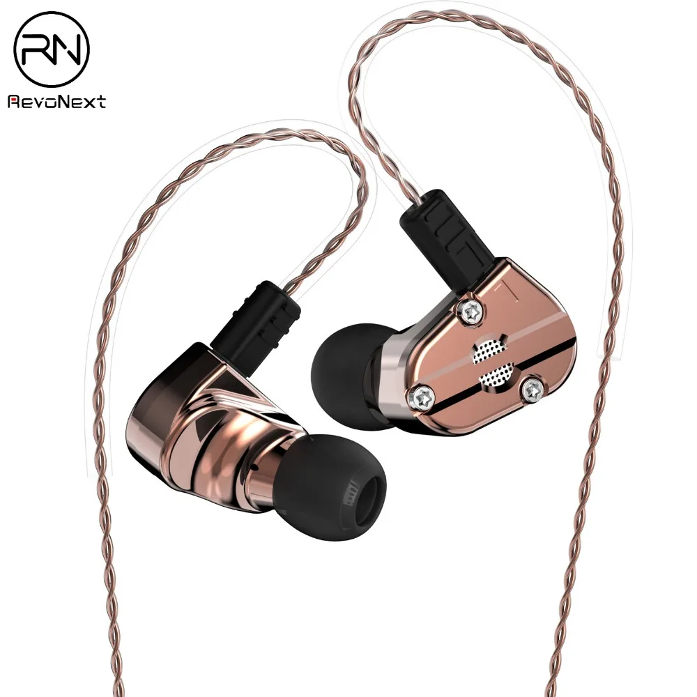 Revonext QT5 1DD+1BA Hybrid In Ear Earphone HIFI Monitor Running Sport Earphone