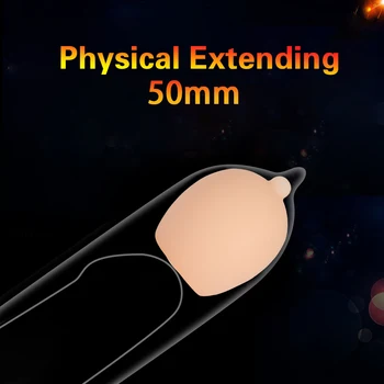 Beads Condoms For Male Penis Extender Reusable Ball Penis Sleeve Intimate Goods Head Attachment Tips On the Penis Massager 2