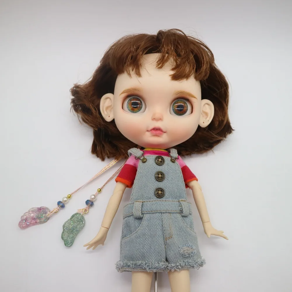 Кастомизация кукла DIY joint body blyth кукла для девочек 20180126 милая кукла каштановые волосы