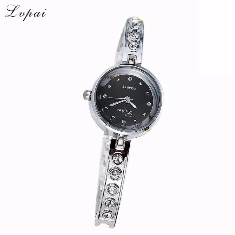 

LVPAI Fashion Ladies Women Watch Unisex Stainless Steel Rhinestone Quartz WristWatch Elegant Popular Women Clock reloj mujerY25