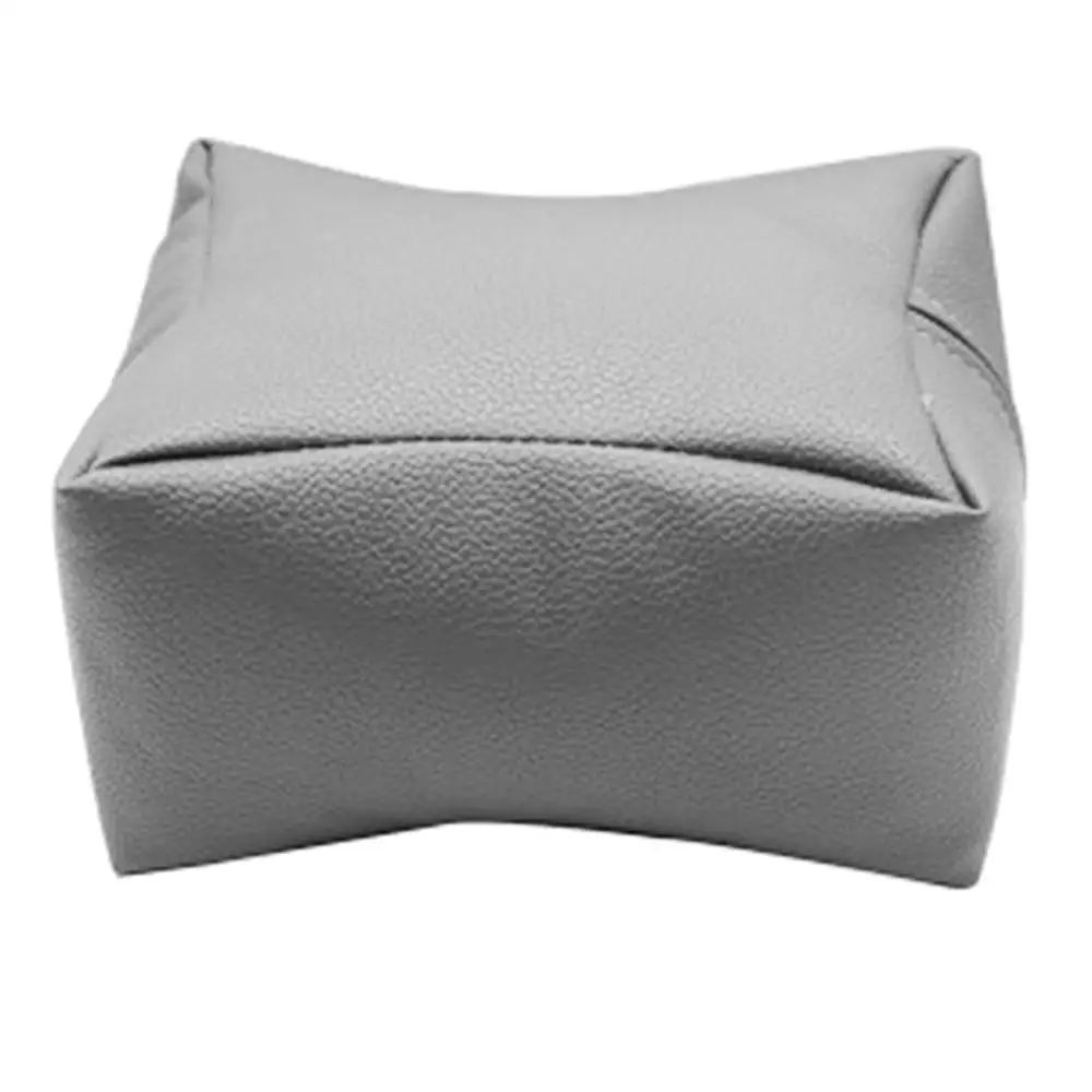 Kemei подушка для дизайна ногтей, маникюрная подушка для рук, подушка для рук, подушка для ног, кожаный держатель, инструмент для профессионального маникюра, Salon2019 - Цвет: Серый