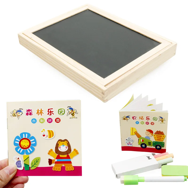 1Set Drawing Writing Board Magnetic Puzzle Double Easel Kid Wooden Toy Sketchpad Children Intelligence Education Development Toy 1Set Drawing Writing Board Magnetic Puzzle Double Easel Kid Wooden Toy Sketchpad Children Intelligence Education Development Toy