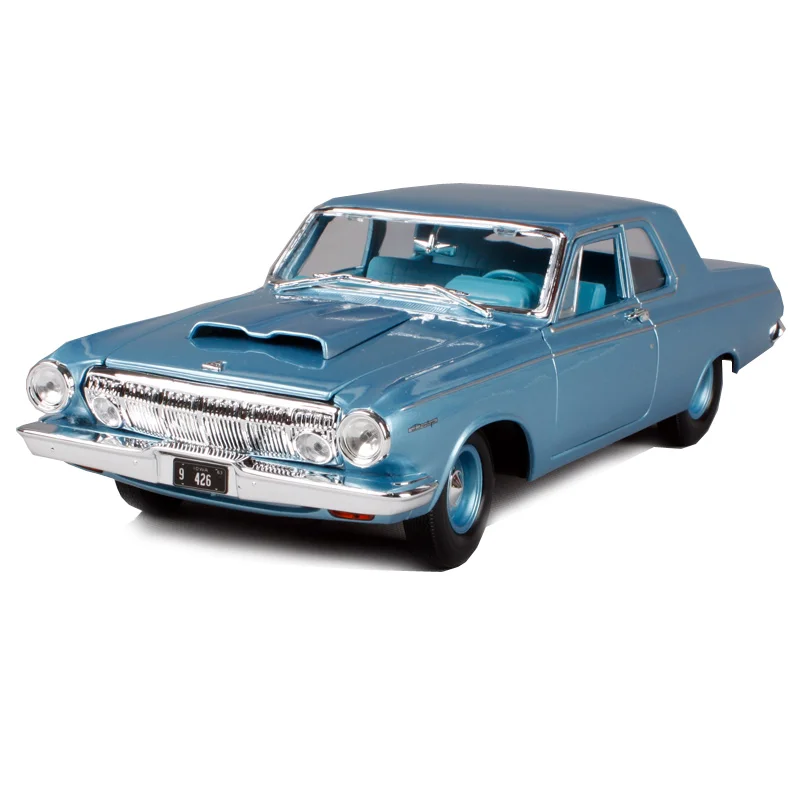 Maisto 1:18 1963 dodge 330 синий автомобиль литья под давлением для любителей 295*105*80 мм винтажные роскошные модели автомобиля мужские motorcar