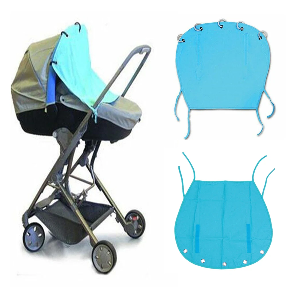 

Breathable Soft Rolled Up Cotton Blend Baby Stroller Sunshade Protection Prams Sunshield Bask Curtains Sunscreen Ventilated