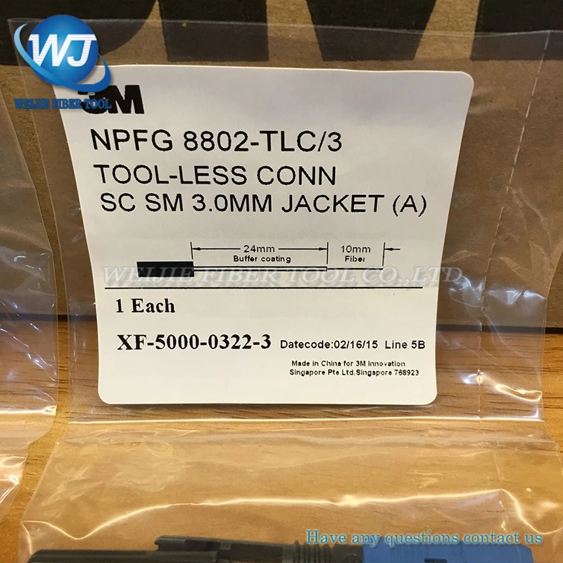 10 шт./лот 3 м 8802 волоконно-оптический разъем Fast/FTTH Быстрый Connector3M npfg 8802-TLC/3 сбн волокна быстро разъемы