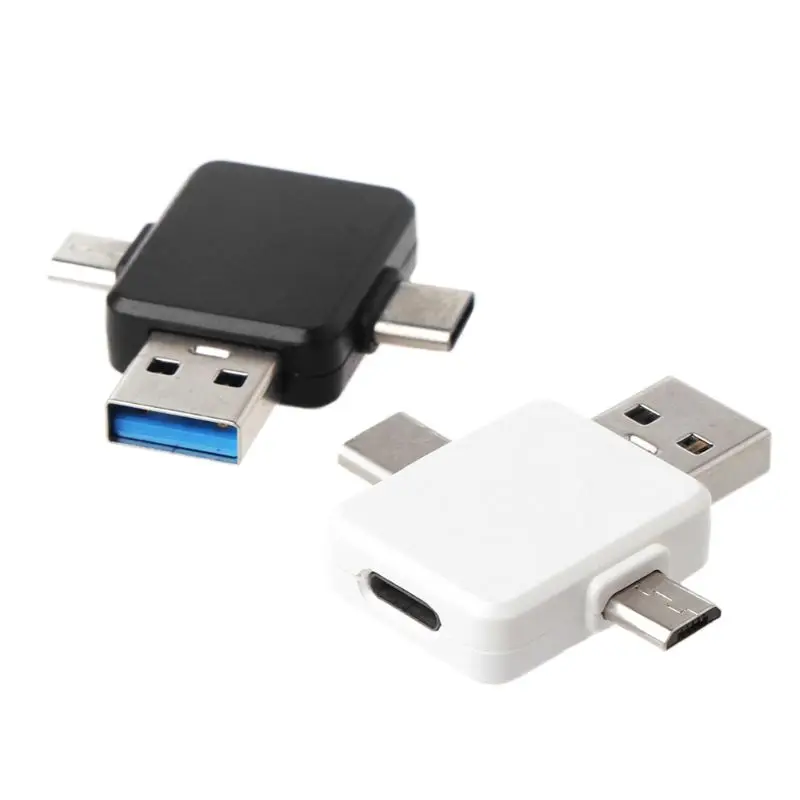 8Pin для Lightning Женский к USB+ type C+ Micro USB Мужской зарядный переходник конвертер адаптер для Android смартфона планшета