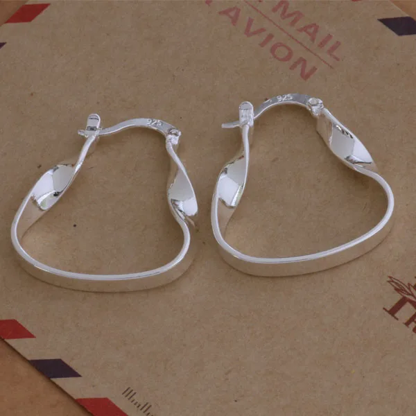 Personality fashion classic noble elegant refined popular silver plated geometry earrings hot font b selling b