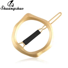 Shuangshuo, трендовая Бохо секция, неправильные круглые заколки для волос, геометрические, для женщин, девочек, заколки для волос, для мам, модные украшения для волос, подарки