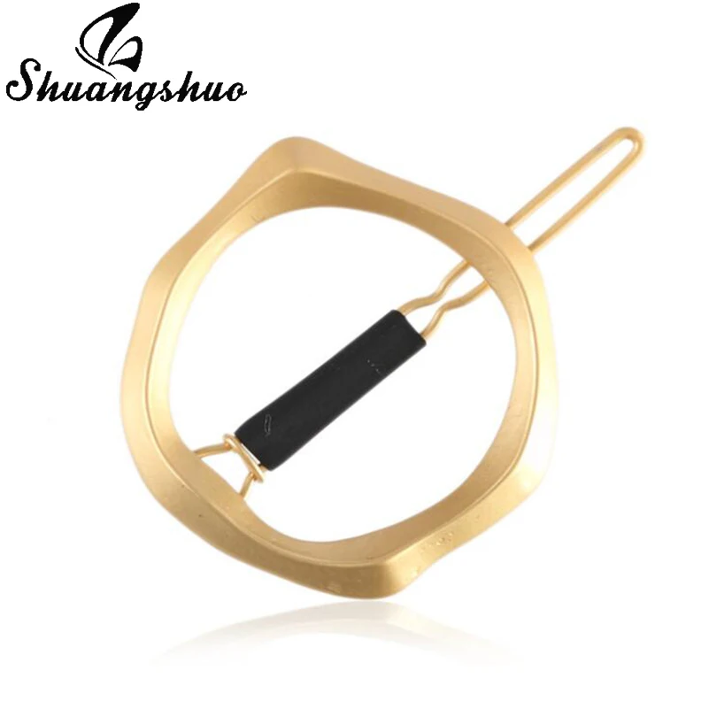 

Shuangshuo Trendy Boho Section Irregular Circle Hair Clips Geometric Women Girls Hairpins Mothers Fashion Hair Jewelry Gifts