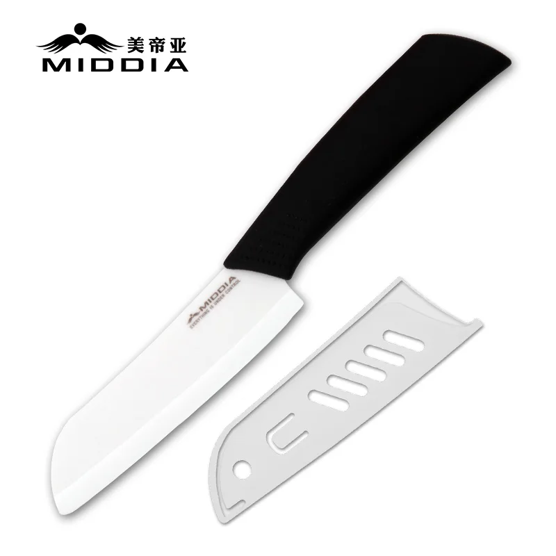 

Middia 5 inch ceramic santoku knife kitchen cutting knife for meat and vegetable