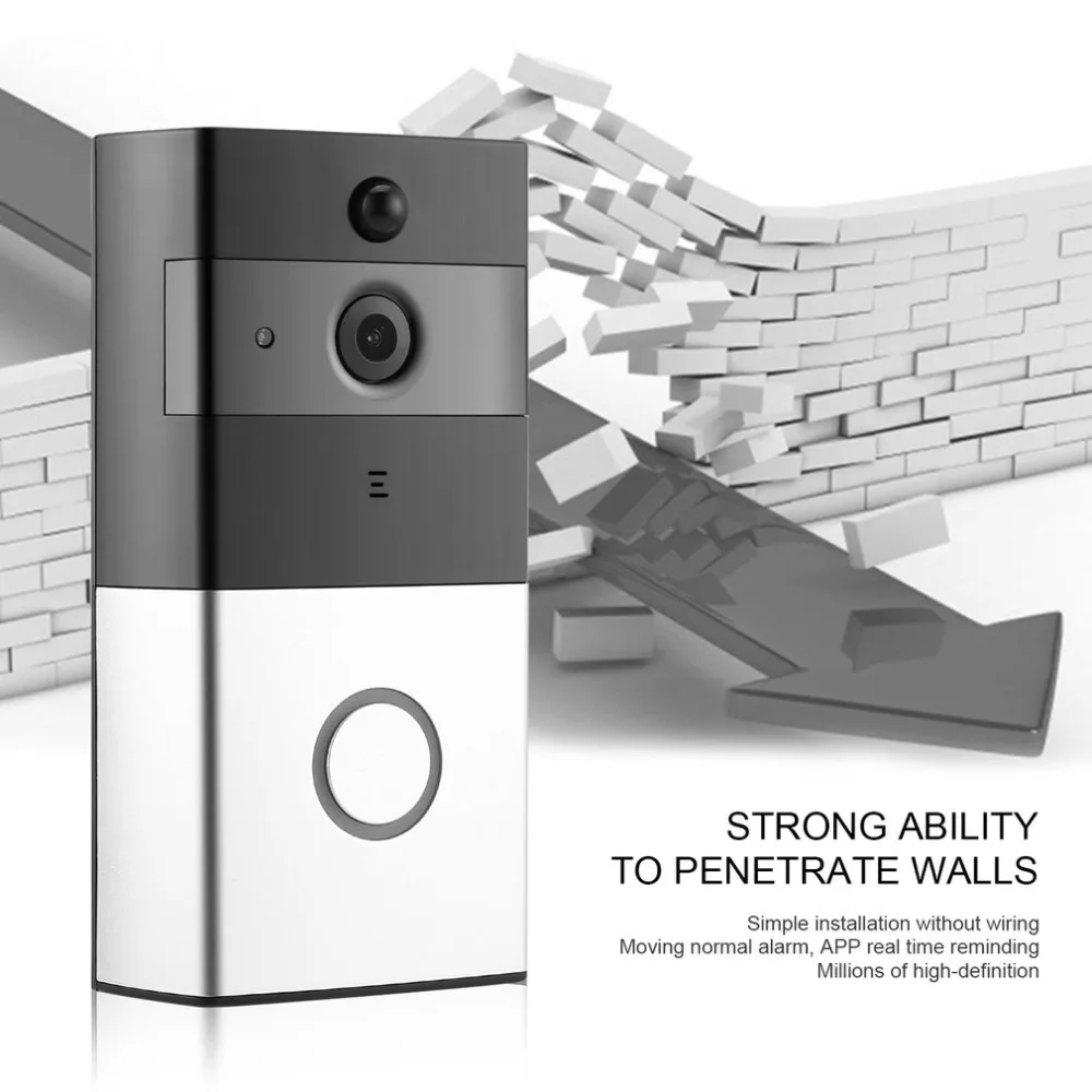 

Wireless Video Doorbell WIFI Remote Intercom Detection Electronic HD Visible Monitor Night Vision Intelligent Doorbell