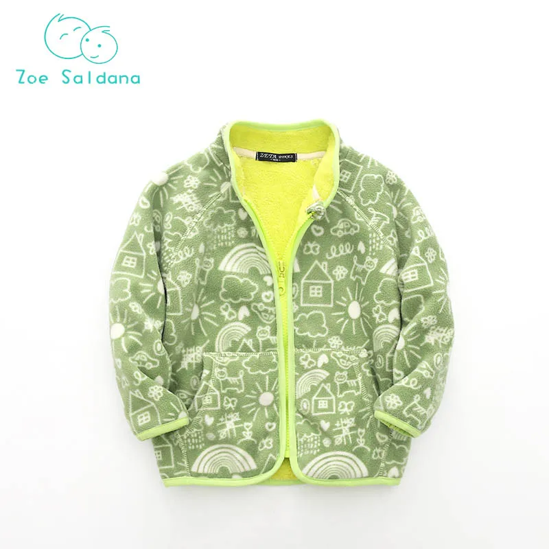 Unisex Baby Boys Girls Polar Fleece Hooded Outwear Coat Kids Jacket