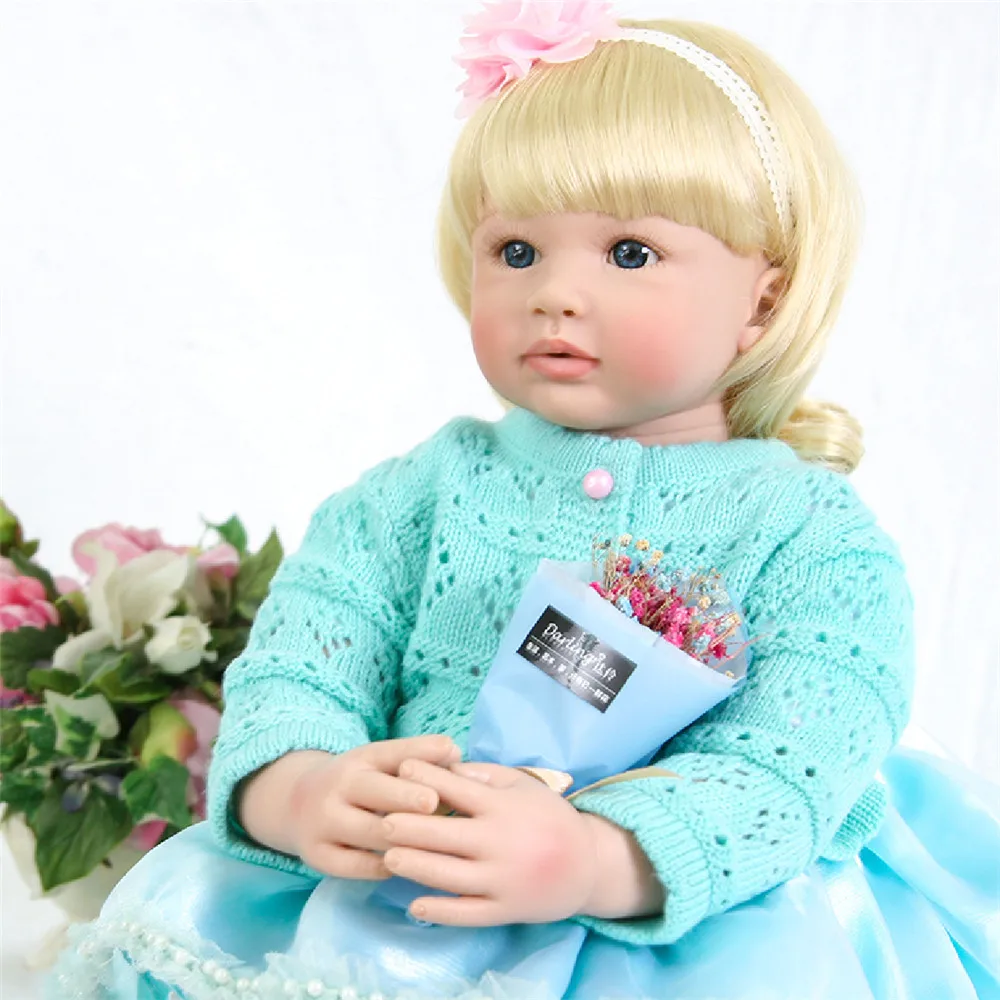 60 см силиконовая кукла-Реборн, игрушки 24 дюйма, виниловая принцесса, куклы для малышей, подарок для девочек, эксклюзивная модель, bebes Reborn